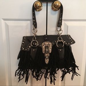Western Montano shoulder bag with fringe